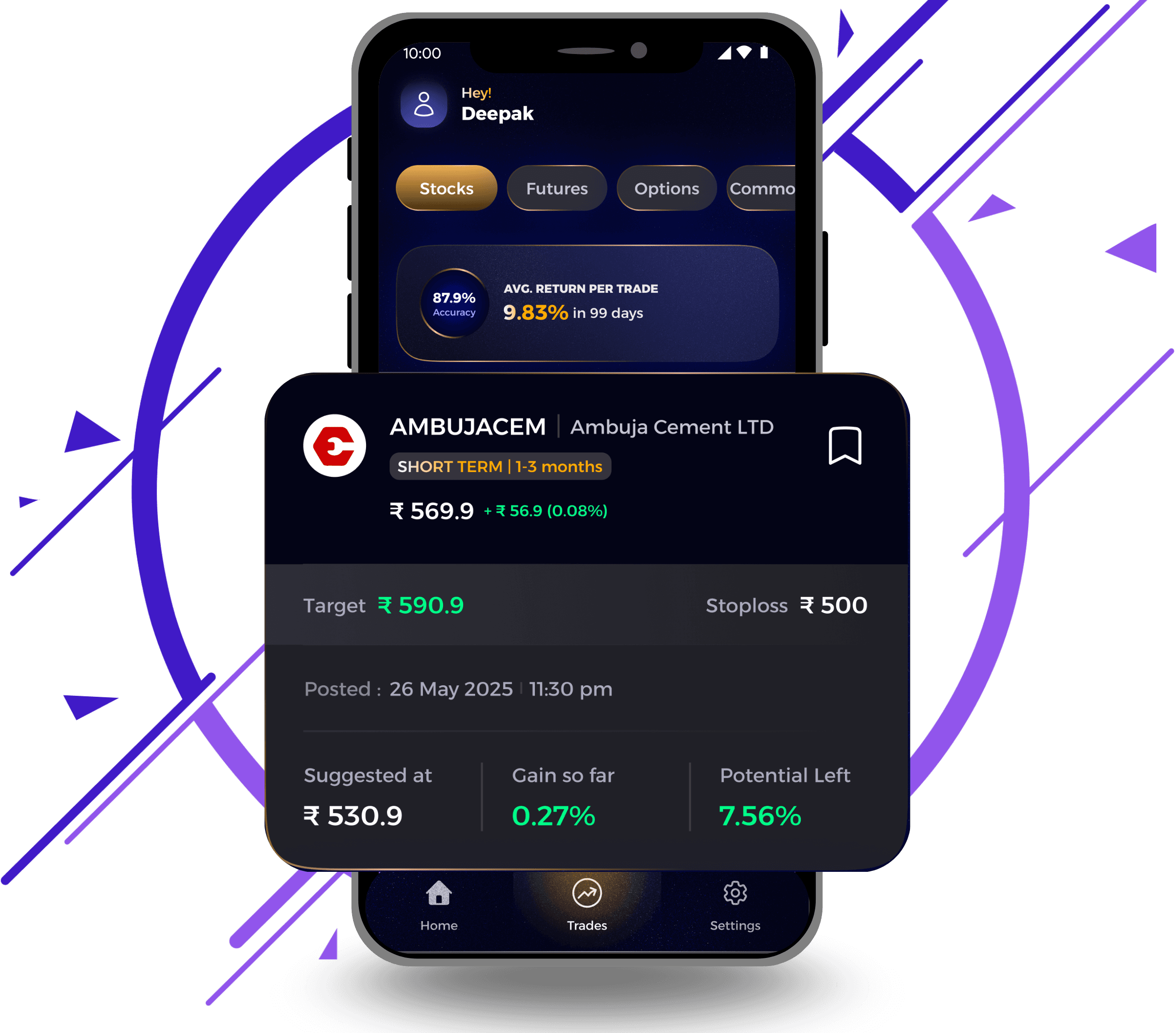 Chart and analytics banner
